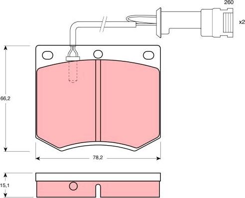 TRW GDB693 - Bremžu uzliku kompl., Disku bremzes www.autospares.lv