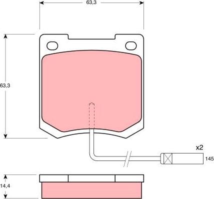 TRW GDB646 - Bremžu uzliku kompl., Disku bremzes www.autospares.lv