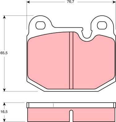 TRW GDB654 - Bremžu uzliku kompl., Disku bremzes www.autospares.lv