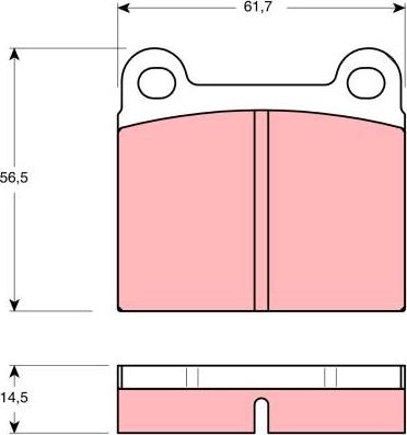 TRW GDB656 - Bremžu uzliku kompl., Disku bremzes www.autospares.lv