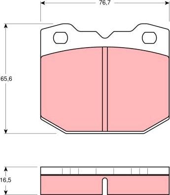 TRW GDB684 - Bremžu uzliku kompl., Disku bremzes www.autospares.lv