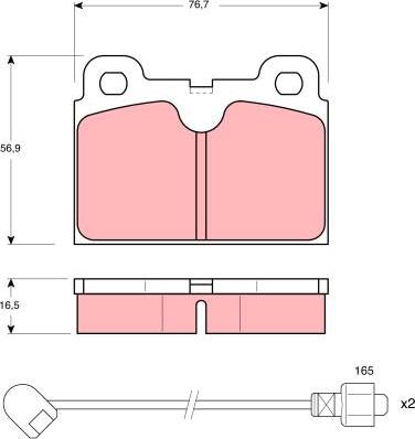 TRW GDB680 - Bremžu uzliku kompl., Disku bremzes www.autospares.lv