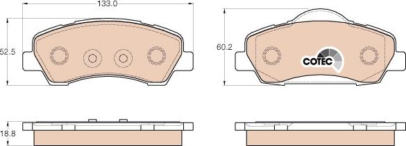 TRW GDB1992 - Bremžu uzliku kompl., Disku bremzes www.autospares.lv