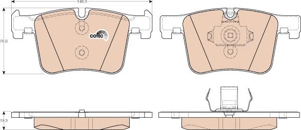 TRW GDB1942 - Bremžu uzliku kompl., Disku bremzes www.autospares.lv