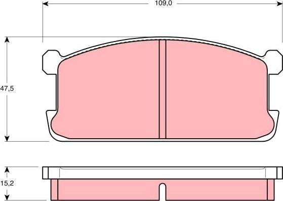 TRW GDB194 - Brake Pad Set, disc brake www.autospares.lv