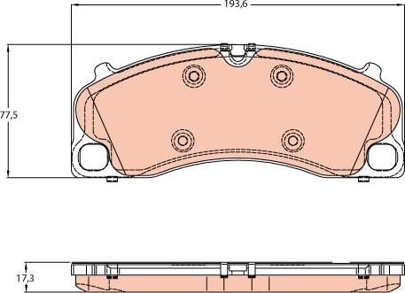 TRW GDB1952 - Bremžu uzliku kompl., Disku bremzes www.autospares.lv