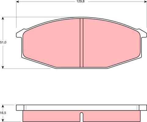 TRW GDB190 - Brake Pad Set, disc brake www.autospares.lv