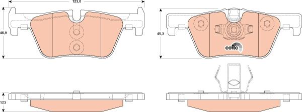 TRW GDB1919 - Bremžu uzliku kompl., Disku bremzes www.autospares.lv