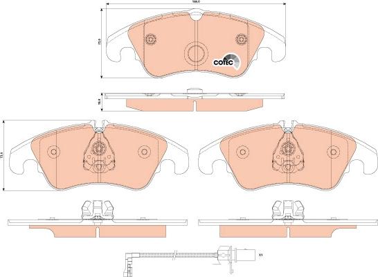 TRW GDB1916 - Bremžu uzliku kompl., Disku bremzes www.autospares.lv