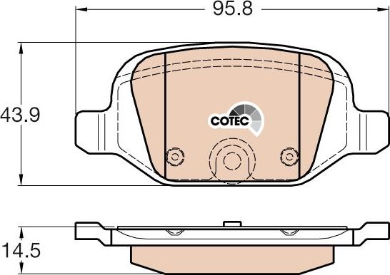 TRW GDB1981 - Тормозные колодки, дисковые, комплект www.autospares.lv