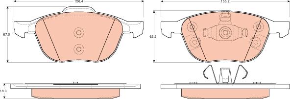 TRW GDB1939 - Bremžu uzliku kompl., Disku bremzes www.autospares.lv