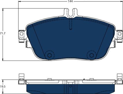 TRW GDB1932BTE - Bremžu uzliku kompl., Disku bremzes www.autospares.lv