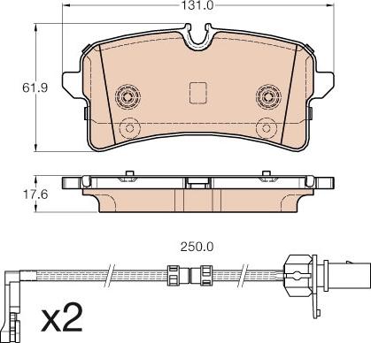 TRW GDB1975 - Bremžu uzliku kompl., Disku bremzes autospares.lv