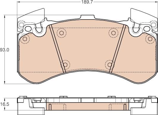 TRW GDB1976 - Bremžu uzliku kompl., Disku bremzes www.autospares.lv