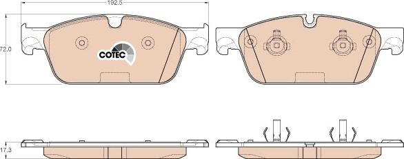 TRW GDB1970 - Bremžu uzliku kompl., Disku bremzes www.autospares.lv