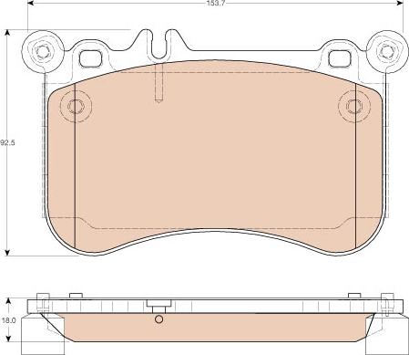 TRW GDB1972 - Bremžu uzliku kompl., Disku bremzes www.autospares.lv