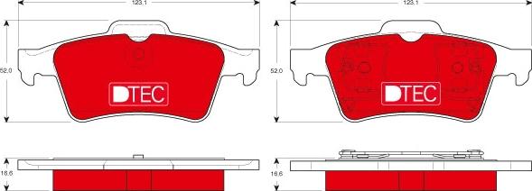 TRW GDB1469DTE - Тормозные колодки, дисковые, комплект www.autospares.lv