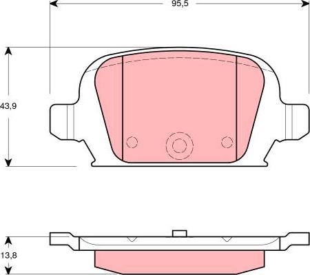 TRW GDB1412 - Bremžu uzliku kompl., Disku bremzes www.autospares.lv