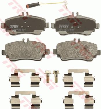 TRW GDB1480 - Тормозные колодки, дисковые, комплект www.autospares.lv