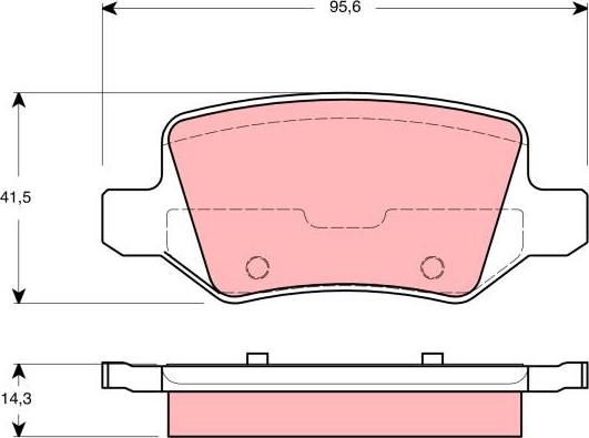 TRW GDB1433 - Bremžu uzliku kompl., Disku bremzes www.autospares.lv