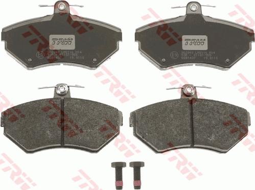 TRW GDB1437 - Brake Pad Set, disc brake www.autospares.lv