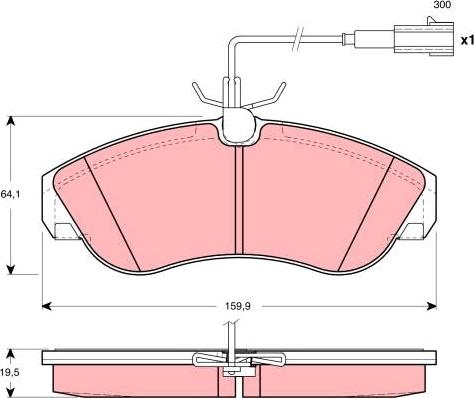 TRW GDB1426 - Bremžu uzliku kompl., Disku bremzes www.autospares.lv