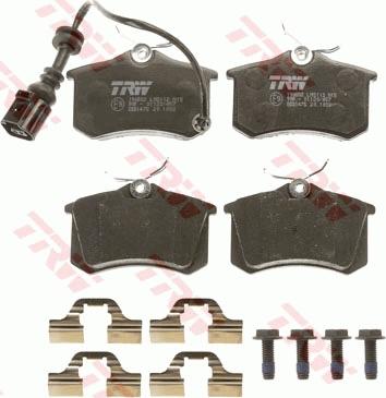 TRW GDB1475 - Тормозные колодки, дисковые, комплект www.autospares.lv