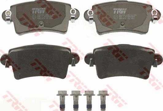 TRW GDB1470 - Тормозные колодки, дисковые, комплект www.autospares.lv