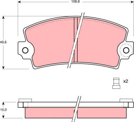 TRW GDB147 - Bremžu uzliku kompl., Disku bremzes autospares.lv