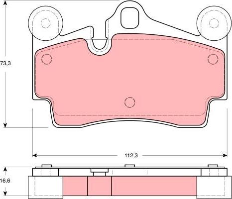 TRW GDB1549 - Bremžu uzliku kompl., Disku bremzes autospares.lv