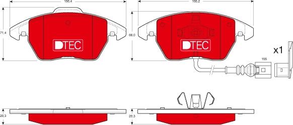 TRW GDB1550DTE - Bremžu uzliku kompl., Disku bremzes autospares.lv