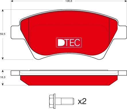 TRW GDB1552DTE - Bremžu uzliku kompl., Disku bremzes autospares.lv