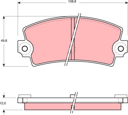 TRW GDB155 - Bremžu uzliku kompl., Disku bremzes www.autospares.lv