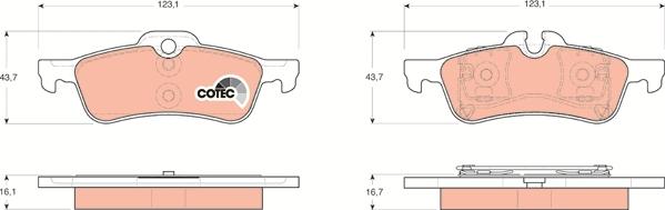 TRW GDB1561 - Bremžu uzliku kompl., Disku bremzes www.autospares.lv