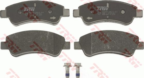 TRW GDB1563 - Brake Pad Set, disc brake www.autospares.lv