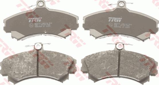 TRW GDB1584 - Bremžu uzliku kompl., Disku bremzes www.autospares.lv