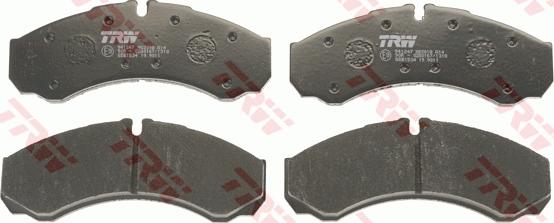 TRW GDB1534 - Brake Pad Set, disc brake www.autospares.lv