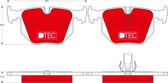 TRW GDB1530DTE - Bremžu uzliku kompl., Disku bremzes www.autospares.lv