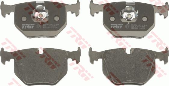 TRW GDB1530 - Brake Pad Set, disc brake www.autospares.lv