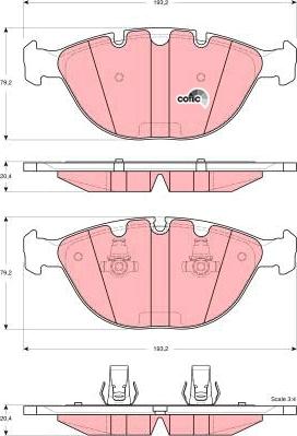 TRW GDB1529 - Bremžu uzliku kompl., Disku bremzes www.autospares.lv