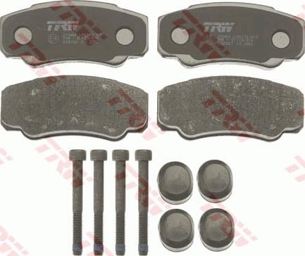 TRW GDB1521 - Тормозные колодки, дисковые, комплект www.autospares.lv