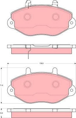 TRW GDB1573 - Bremžu uzliku kompl., Disku bremzes autospares.lv