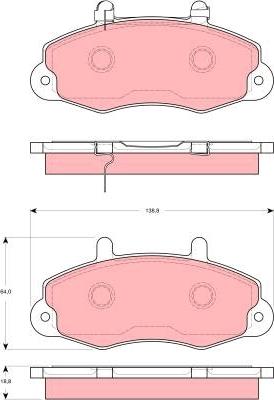 TRW GDB1572 - Bremžu uzliku kompl., Disku bremzes www.autospares.lv