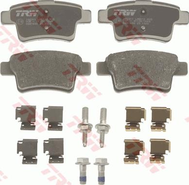 TRW GDB1692 - Тормозные колодки, дисковые, комплект www.autospares.lv