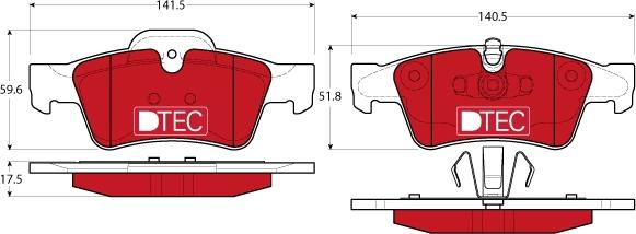 TRW GDB1643DTE - Bremžu uzliku kompl., Disku bremzes www.autospares.lv