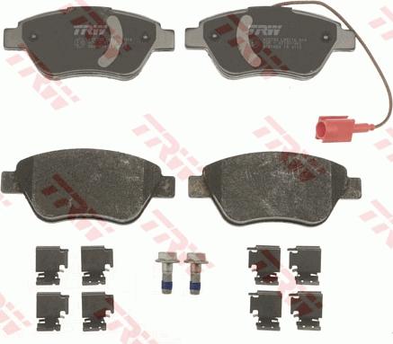 TRW GDB1654 - Brake Pad Set, disc brake www.autospares.lv