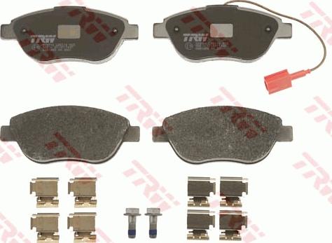 TRW GDB1655 - Brake Pad Set, disc brake www.autospares.lv