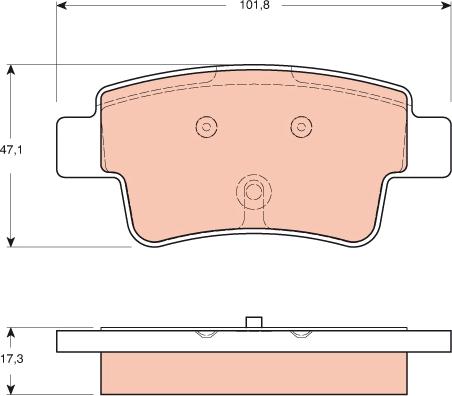 TRW GDB1656 - Bremžu uzliku kompl., Disku bremzes www.autospares.lv