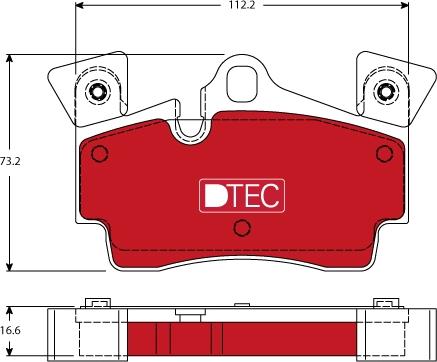 TRW GDB1652DTE - Тормозные колодки, дисковые, комплект www.autospares.lv