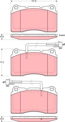 TRW GDB1603 - Bremžu uzliku kompl., Disku bremzes autospares.lv